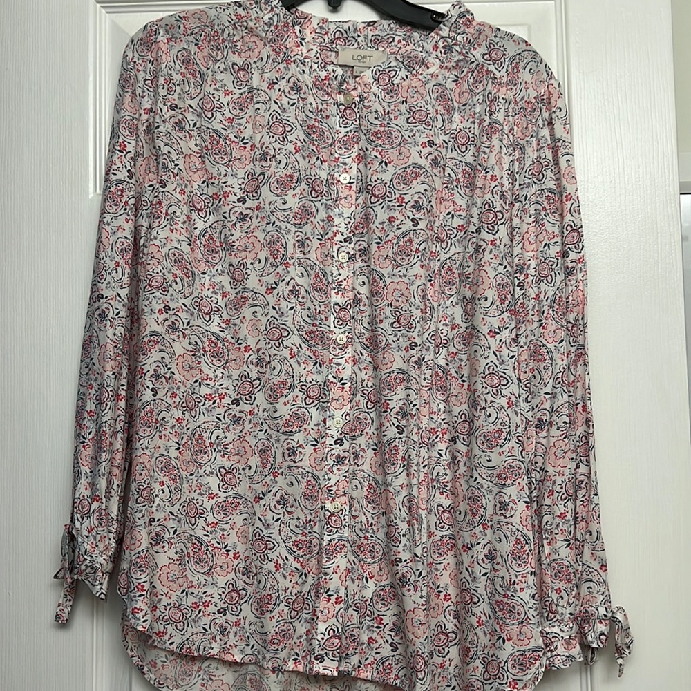 pink paisley long sleeve.